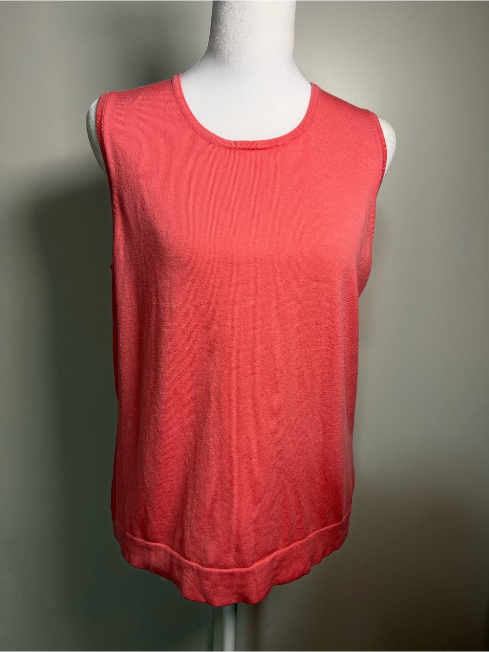 august silk Coral Sleeveless Knit Tank